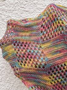 SHEIN LUNE Áo khoác cardigan dài vừa phải mùa xuân thu cỡ lớn, mặc mùa đông - Nhiều màu - Xem 5