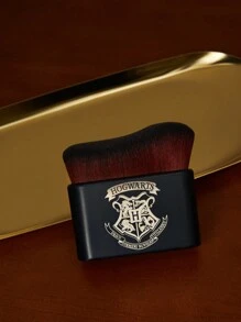 HARRY POTTER X SHEIN 1pc Badge And Letter Printed Flat Makeup Brush - Black - View 2