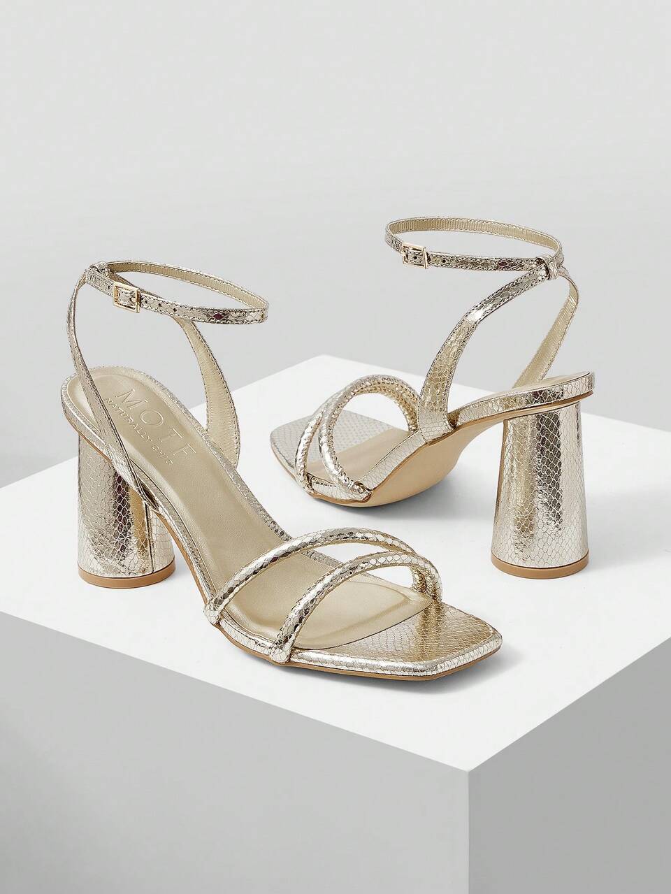 FASHIONABLE SNAKESKIN PRINT PEEP TOE WOMEN'S HIGH HEEL SANDALS FOR PARTIES, SUMMER CHRISTMAS