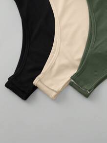 Chiquease 3 bộ đồ liền thân đơn giản hàng ngày dành cho nữ - Nhiều màu - Xem 4