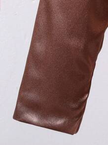 Teenage Boys' Purple Satin Formal Suit Set For Parties And Weddings, 2pcs - Purple - View 6