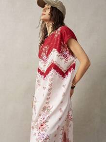 Bohemela Váy đi nghỉ không tay in hoa cho nữ - Nhiều màu - Xem 8