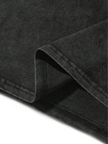 Manfinity EMRG Loose Fit Men's Star Print Drop Shoulder T-Shirt - Black - View 6