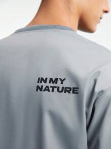 In My Nature 男士字母圖形戶外套頭衫
