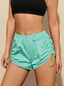 VARSITIE Thể thao Mùa hè Ngoài trời Cơ bản Kết hợp với QUẦN SHORT - Màu xanh Cadet - Xem 1