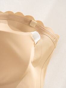 3pcs Women's Front Open Seamless Bra, With Removable Paddings - Khaki - View 7