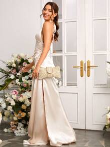 SHEIN Belle Sang trọng, quyến rũ, thanh lịch, Túi cầm tay nữ, Túi xách nữ buổi tối, Dành cho bé gái, Quý cô, Phụ nữ, Sinh viên đại học, Dành cho cô dâu, Phù dâu, Khách dự tiệc, Tuần trăng mật, Cho tiệc, Vũ hội, Đám cưới, Câu lạc bộ, Hẹn hò, Buổi tối, Đêm hẹn hò, Hoàn hảo cho tiệc cưới, Vũ hội, Bữa tối/Tiệc, Kết hợp với Váy dự tiệc ngày lễ, Váy dạ hội & Váy sequin, Túi cầm tay thanh lịch cho phụ nữ, Túi dự tiệc Tready, Hoàn hảo cho tiệc, Đám cưới, Vũ hội, Bữa tối/Tiệc - Vàng - Xem 7