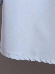 Tween Boy Solid Half Button Shirt & Shorts - Blue - View 3