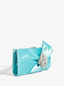 SHEIN BAE Damen Party Club Abendtasche mit eleganter Schleife Clutch, für Teenager