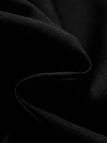 Traje de blazer y pantalón de primavera y otoño de unicolor informal y ligero - Negro - Ver 8