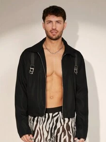 FeverCity 男士扣环拉链夹克，秋冬款