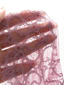 DAZY 性感蕾丝腰部收紧睡衣，搭配透明夜光材料拼布睡衣