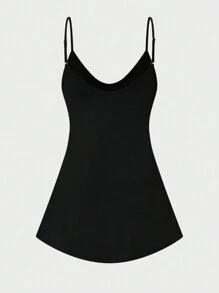 SHEIN LUNE Plus Leopard & Sunflower Print Cami Top