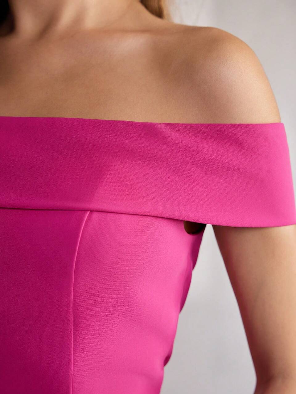 MOTF Classy CLASSY OFF SHOULDER SLIT THIGH DRESS