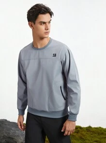 In My Nature 男士字母圖形戶外套頭衫