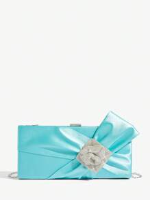 SHEIN BAE Damen Party Club Abendtasche mit eleganter Schleife Clutch, für Teenager