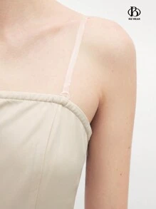 BizChic Women's Solid Color Simple Daily Strapless Jumpsuit