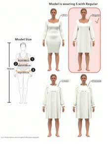 EMERY ROSE Women's Casual Love Print Round Neck Short Sleeve Bodycon Mini Dress, Summer Suitable For Going Out Chic Dress - Army Green - View 6