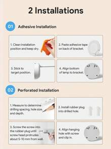 Teckwe 可充电室内壁灯 LED 运动传感器聚光灯 3 种灯光颜色亮度可调图片壁画灯用于悬挂照片绘画展示柜楼梯客厅画廊、圣诞礼物、秋冬季假期必备品露营度假必需品度假配件