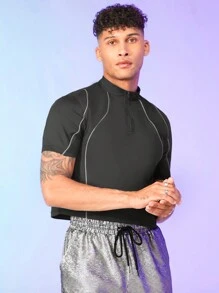 FeverCity Men Contrast Piping Polo Shirt