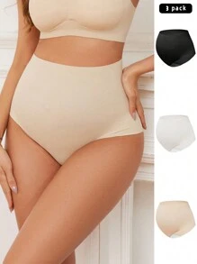 Moonlight&Mama High Waist Multi-Colored Knitted Thin Maternity Panties (Set Of 3) - Multicolor - View 6