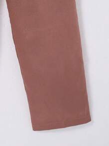 Teenage Boys' Purple Satin Formal Suit Set For Parties And Weddings, 2pcs - Purple - View 4