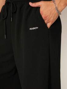 FeverCity 男式寬鬆格子無袖襯衫套裝，適合夏季 - 彩色 - 查看 4