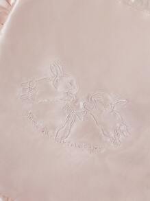 ROMWE Kawaii 336027兔子刺繡化妝包，便攜式旅行內衣收納拉繩袋