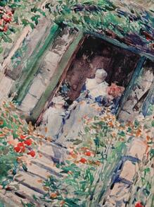 ROMWE Fairycore 1pc Honor Garden Linen Tapestry - Multicolor - View 3