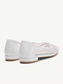 CUCCOO DOLLMOD Breathable Mesh Round Toe Women's Flat Shoes Halloween - White - View 7