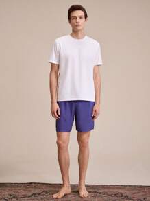 SHEIN EverLounge Men's Printed Simple Daily & Homewear Bottoms