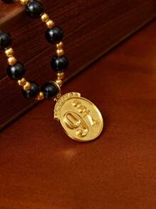 HARRY POTTER X SHEIN Black Handmade Beaded Alloy 9¾ Mobile Phone Chain Mobile Phone Lanyard,Fits All Phone Cases,Back To School - Multicolor - View 4