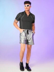 FeverCity Men Contrast Piping Polo Shirt