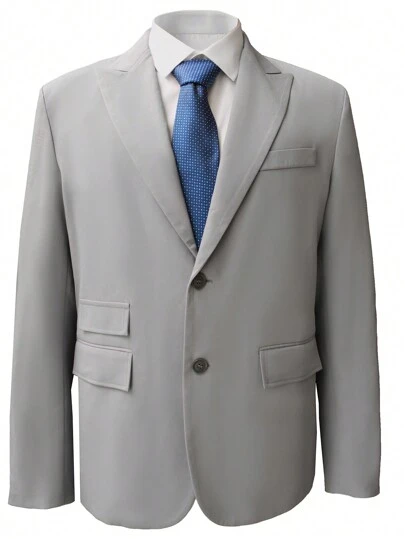 Manfinity Mode Men's Business Suit With Notch Lapel