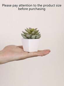 1 pezzo/1 set da 6 pezzi Mini piante in vaso di simulazione - Adatto per decorazione domestica, come scrivanie, scaffali per libri, davanzali, nonché decorazioni per matrimoni e feste, San Valentino, regali di compleanno, laurea, decorazione per la stanza Back to School, forniture scolastiche