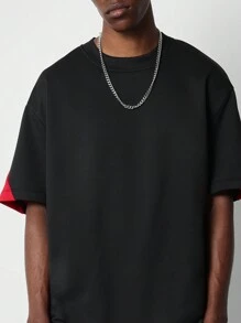 SUMWON 常规版型短袖 T 恤，配以彩色布鲁克林图案印花 - 彩色 - 查看 3