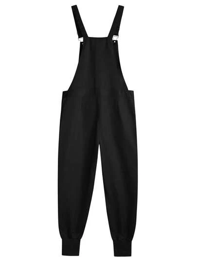Manfinity Roughcore Men's Casual Zipper Design Suspenders Jumpsuit, For Fall