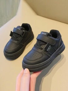 兒童運動鞋嬰兒休閒鞋，春秋戶外跑步鞋運動鞋黑色 - 黑色 - 查看 4