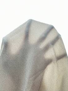 SHEIN BAE 垂領高衩交叉露背吊帶洋裝 - 銀色 - 查看 7