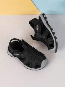 Infant Lightweight Anti-Slip Durable Soft Sole Beach Hook And Loop Sports Campus Sandals