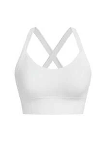 SHEIN Sport Studio Top sportivo asimmetrico a collo attillato, canotta da allenamento