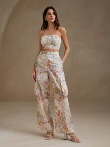 Anewsta Women's French Pattern Off-Shoulder Lace Button-Up Casual Top - White - View 4