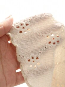 DAZY Áo thun tay ngắn nửa túi có nút cổ chữ V dành cho nữ, màu trơn, mùa hè - trắng - Xem 9