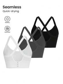 SHEIN Sport Studio Top sportivo asimmetrico a collo attillato, canotta da allenamento
