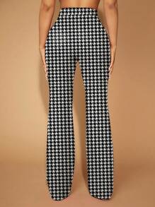 SHEIN SXY Commute Minimalist Office Old Money Simple Sexy And Elegant Black And White Polka Dot Women's Pants - Multicolor - View 2