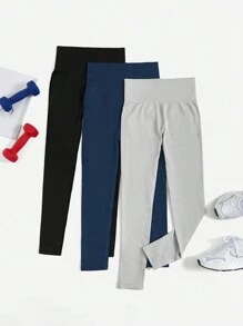 Easithlete 3件套无缝高弹力运动紧身裤瑜伽女裤