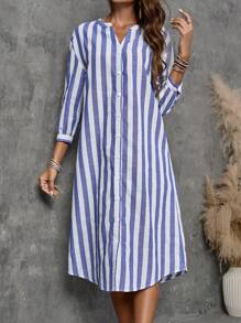 EMERY ROSE Teacher Outfits Business Women Clothes 4th Of July Clothes Casual Women Dresses Teacher Clothes Work Women Dresses Teacher Teacher Dress Western Wear Business Dress Work Women Clothes Business Casual Dress - Blue - View 1