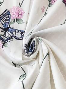 EMERY ROSE Plus Butterfly Print Drop Shoulder Shirt