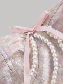 SHEIN MOD Váy ống cổ điển đính hoa đính ngọc trai, Quần áo cổ điển dành cho nữ, Váy mùa thu màu hồng, Quần áo đi học, Váy về quê hương, Quần áo sinh nhật, Quần áo du lịch trên du thuyền, Váy tiệc trà - Nhiều màu - Xem 3