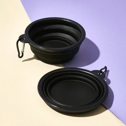 PETSIN 1pc Outdoor Dog Bowl Wholesale Portable Pet Folding Bowl Slow Food Bowl Silicone Hanging Dog Bowl Cat Bowl Water Cup Pet Water Bowl